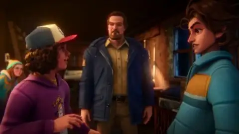 Still 1 of Stranger Things: Tales from ’85 (Season 1) WEB-DL [Hindi (DD5.1) & English] 4K 1080p 720p & 480p Dual Audio [x264/10Bit-HEVC] | NF Series
